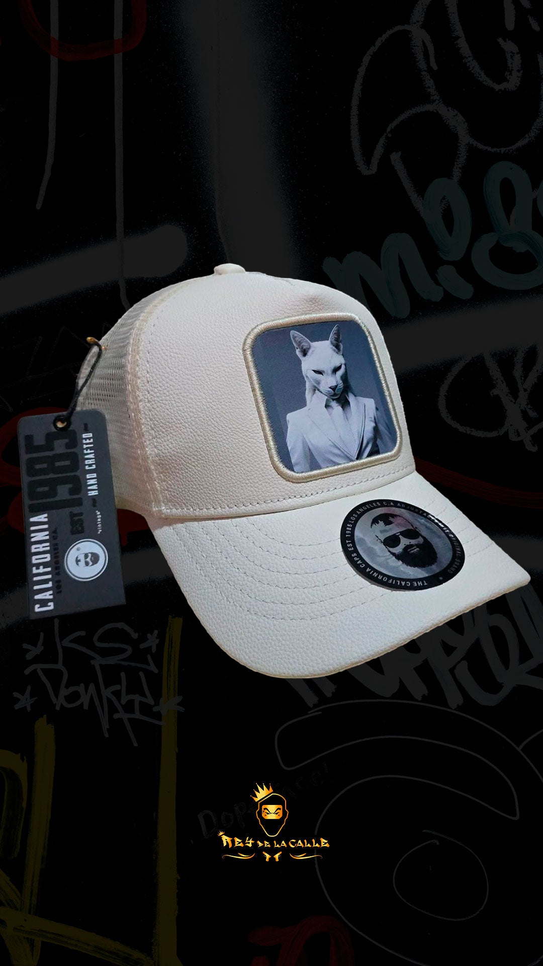 Gorra California White Rey De La Calle