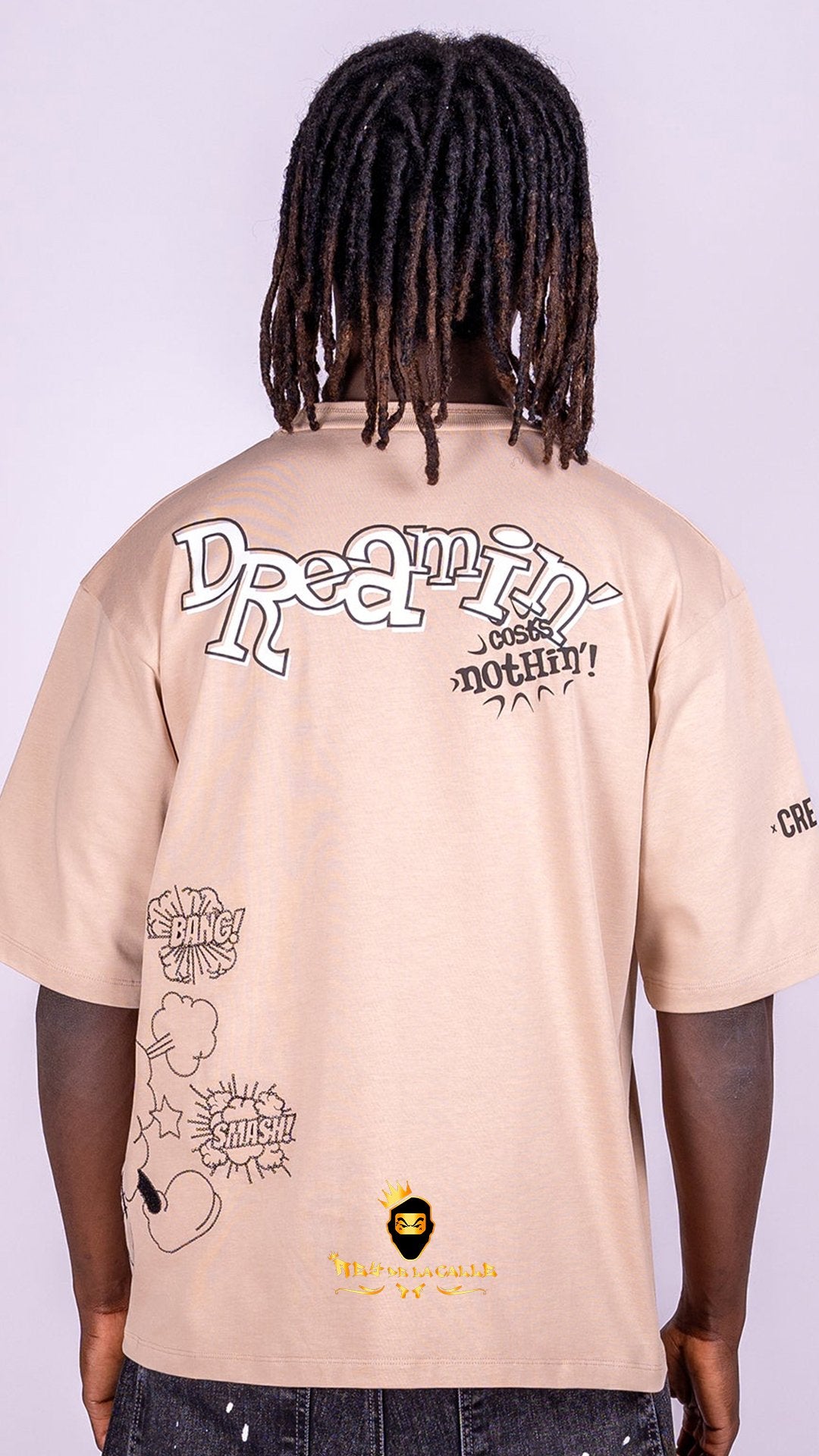 Camiseta Left Point Beige Dreamin' - Rey De La Calle
