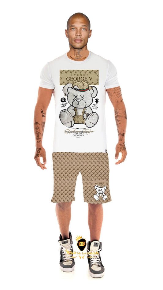 Conjunto Avenue George V París Blanco Pedrería Brillante Oso For The Culture Mi tienda