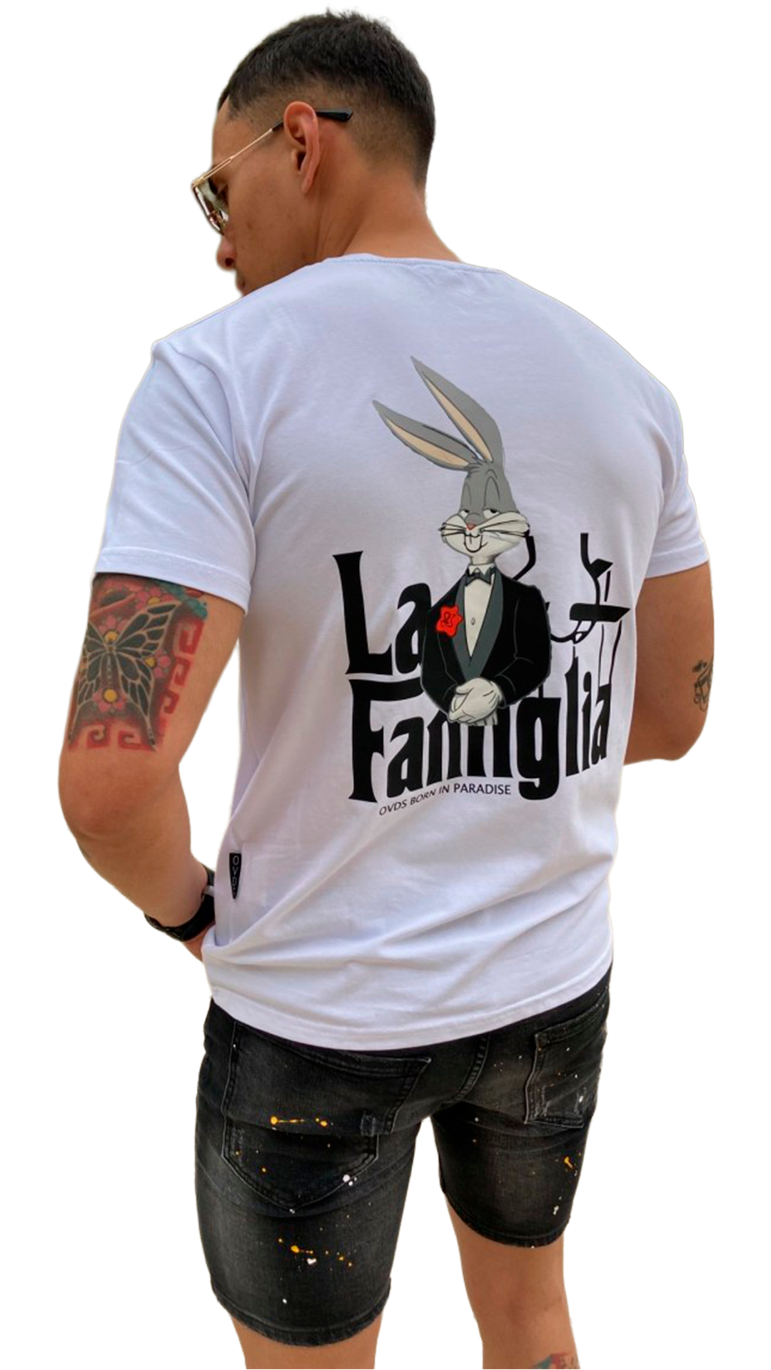 Camiseta OVDS Blanca La Famiglia Bugs Rey De La Calle