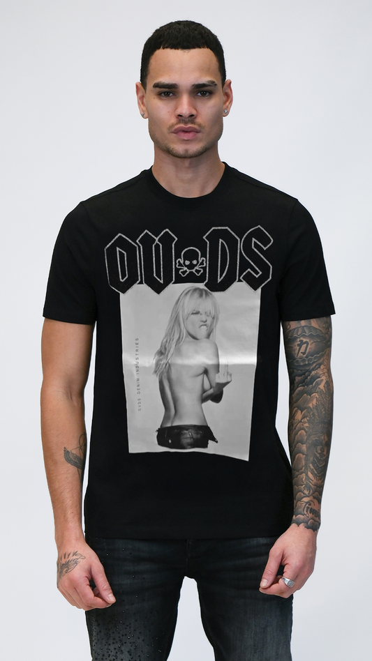 Camiseta OVDS Negra actriz F you Rey De La Calle
