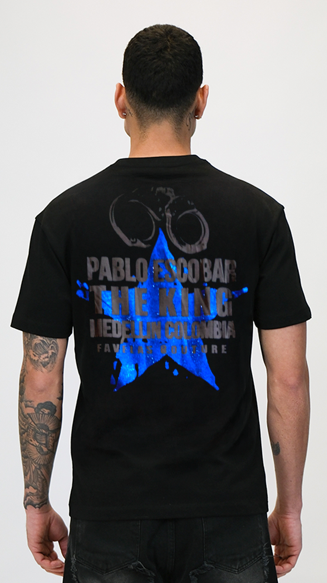 Camiseta OVDS Negra The King Favelas Rey De La Calle