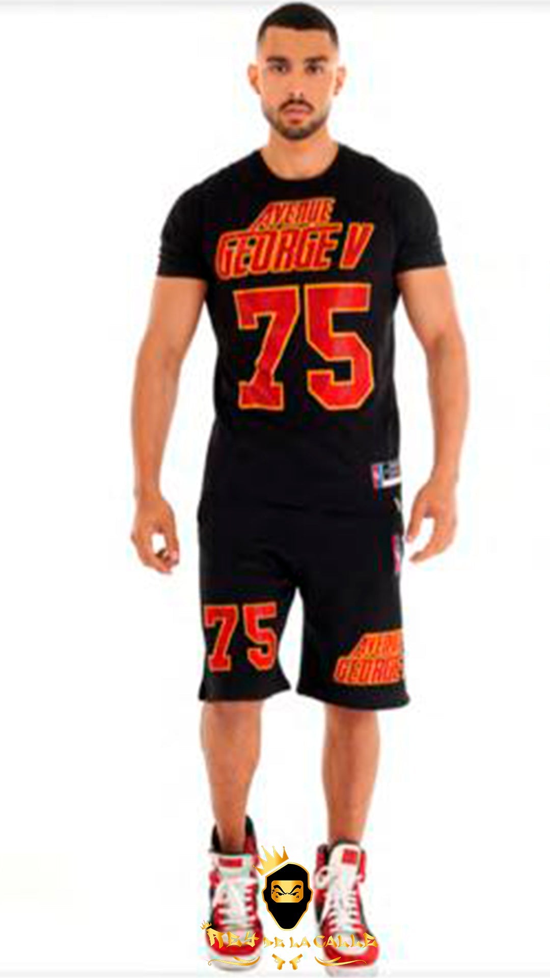Conjunto Avenue George V deportivo 75 Negro Rey De La Calle