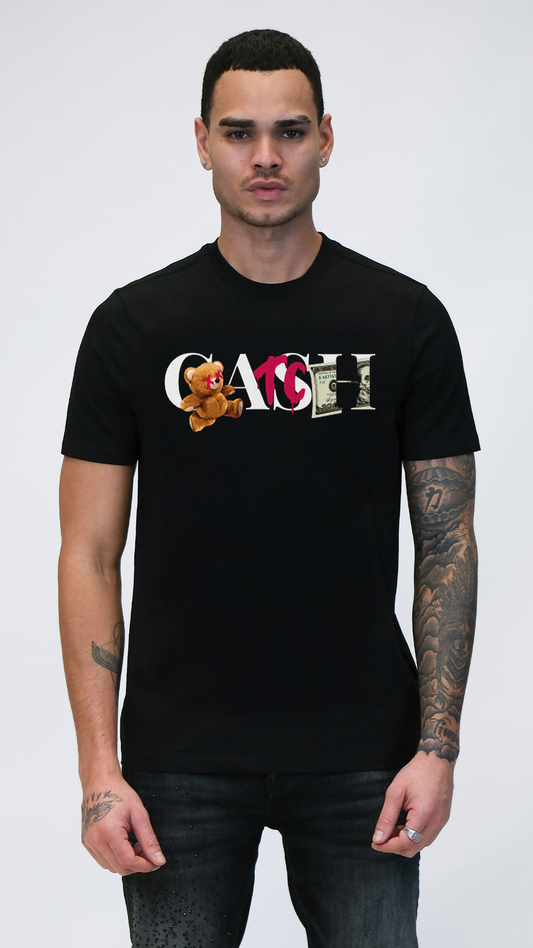 Camiseta OVDS Negra Oso Cash Rey De La Calle