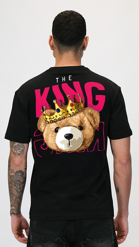 Camiseta OVDS Negra Oso Cash Rey De La Calle