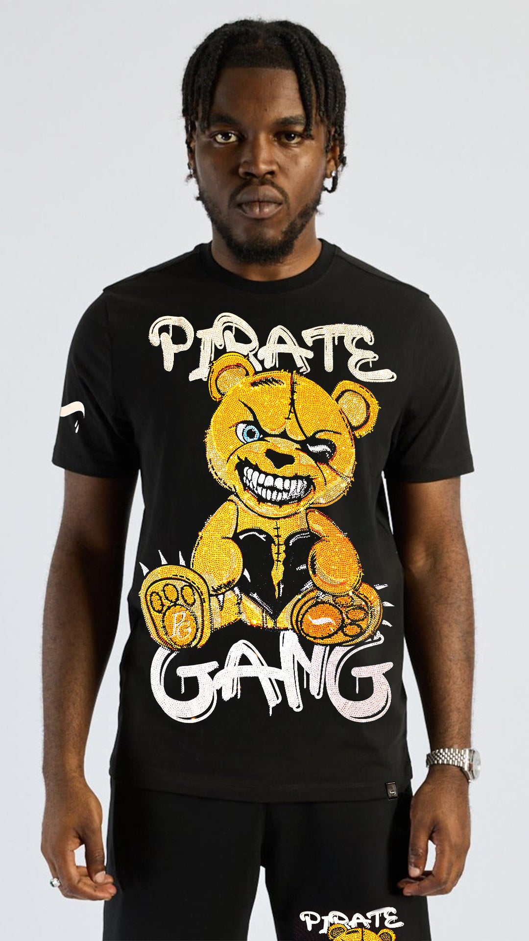 CAMISETA PIRATE GANG PARIS OSITO DORADO CORAZON ROTO Rey De La Calle