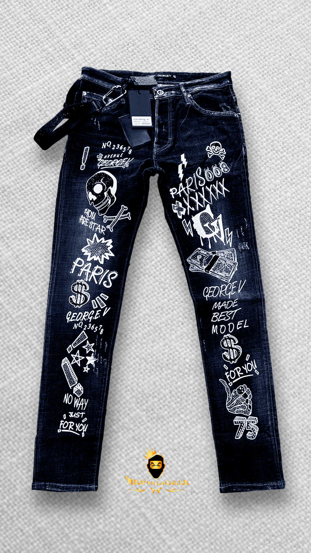 VAQUERO GEORGE V PARIS NEGRO Rey De La Calle