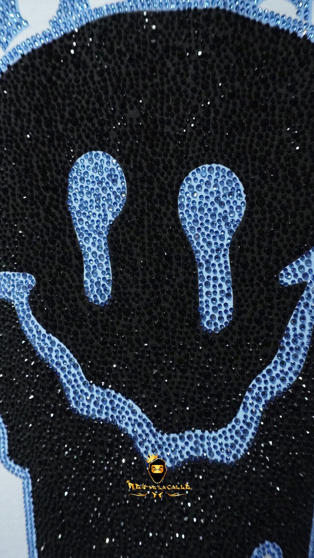 Camiseta Left Point Blanca Pedrería Brillante ATTRACT - Rey De La Calle