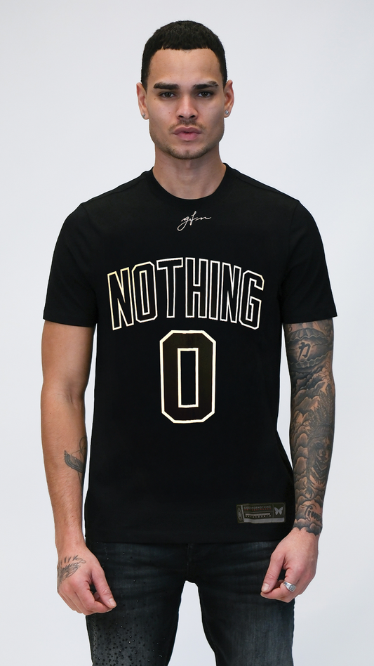 Camiseta Negra Nothing 0 Rey De La Calle