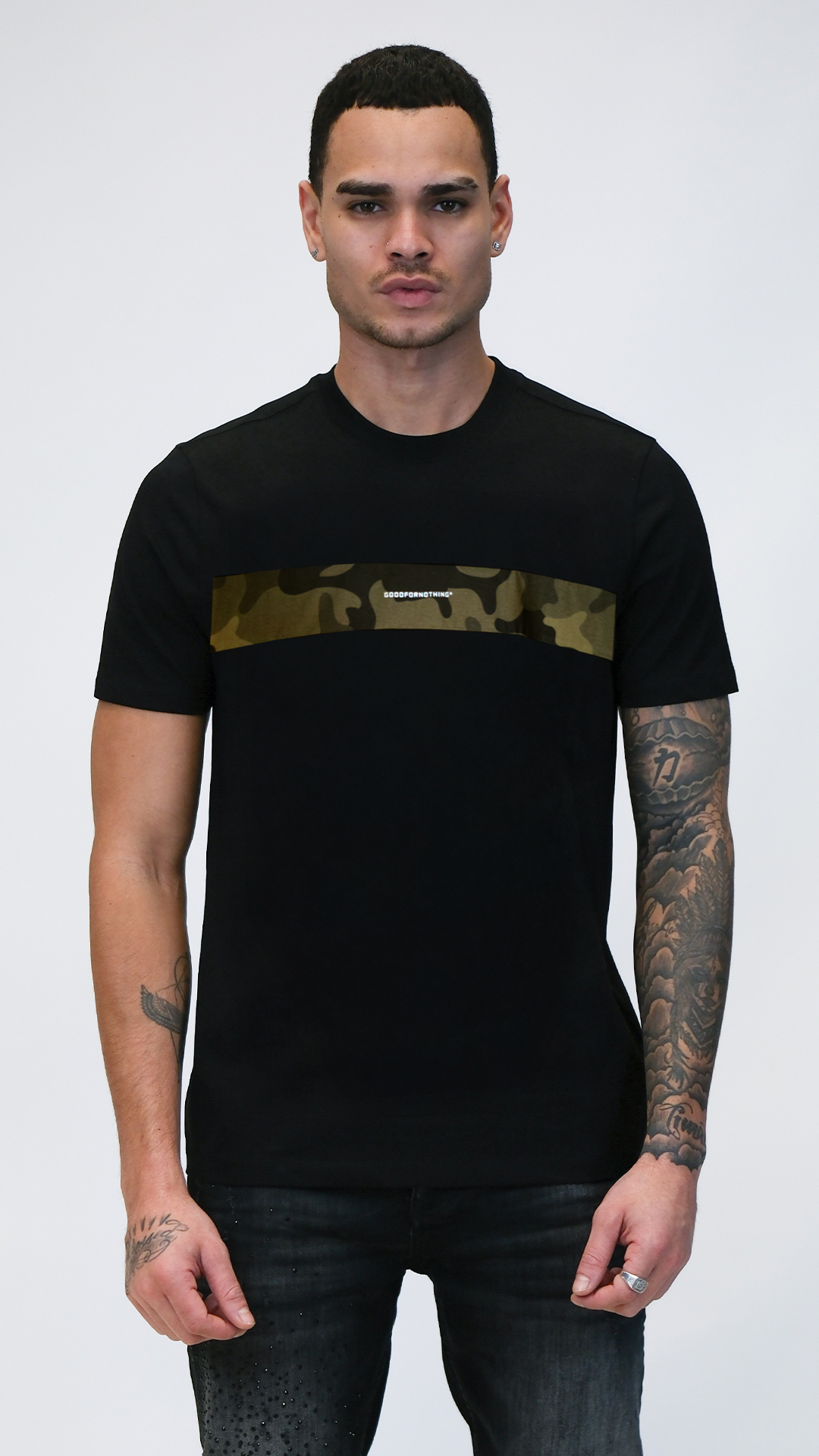 Camiseta Negra banda militar Rey De La Calle