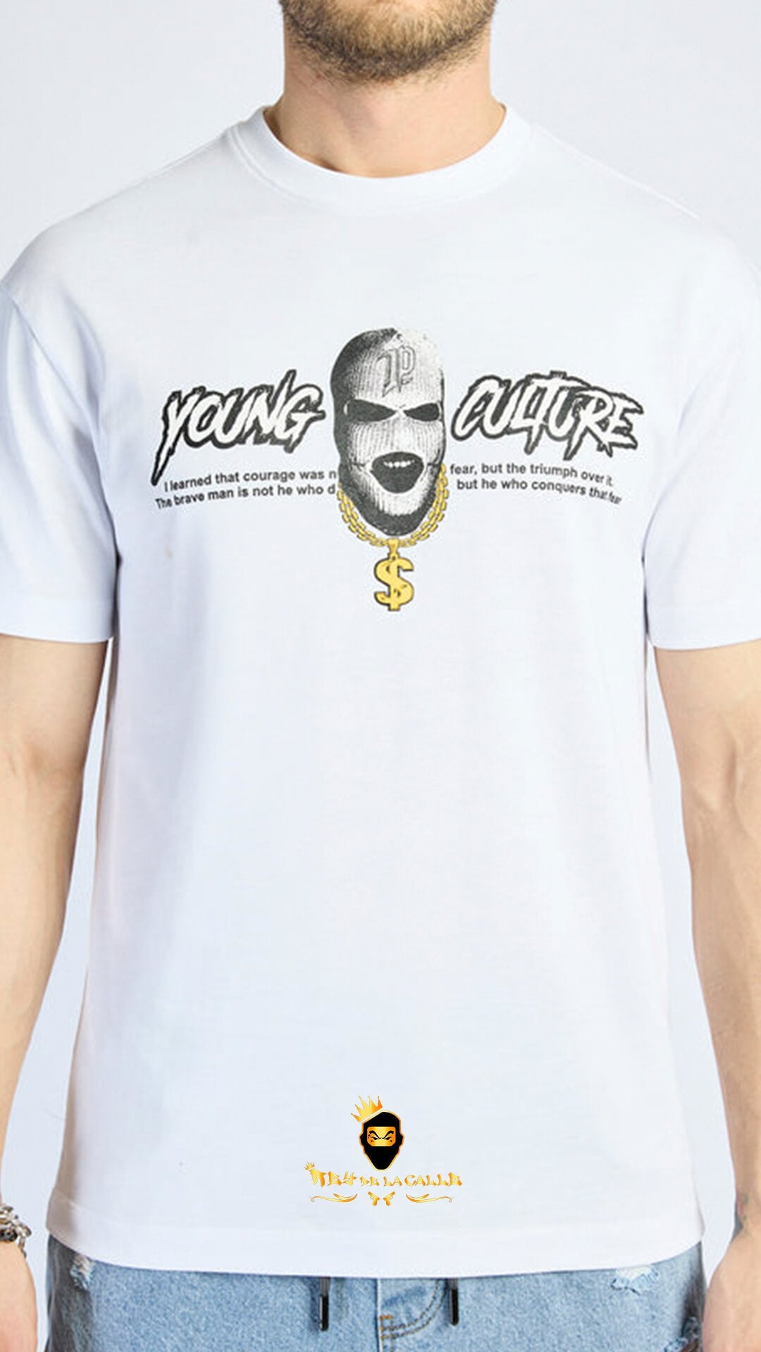 Camiseta Left Point Blanca Fearless - Rey De La Calle