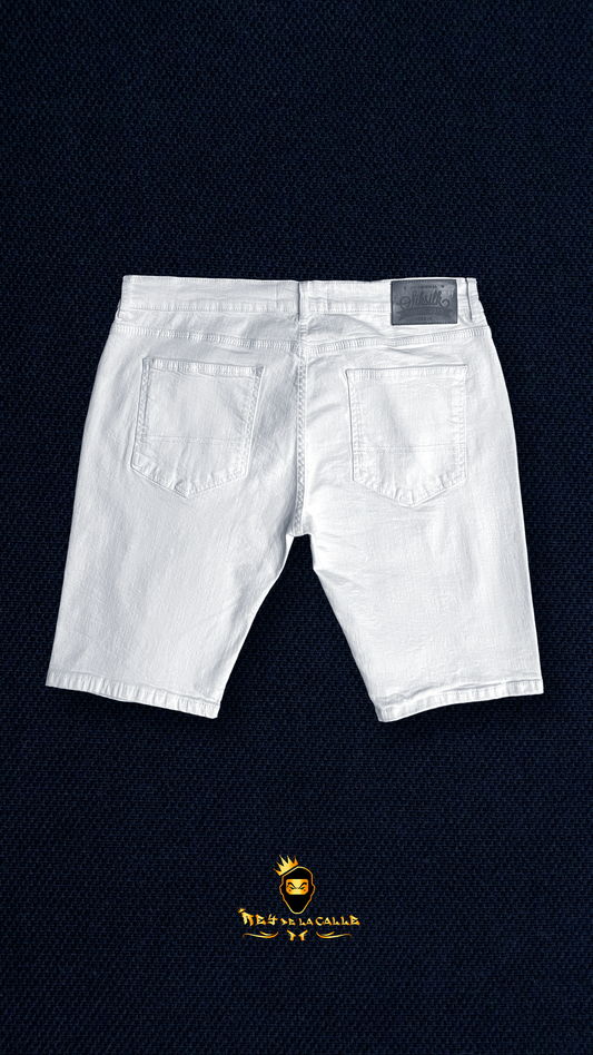 Short Pantalón corto Blanco liso Rey De La Calle