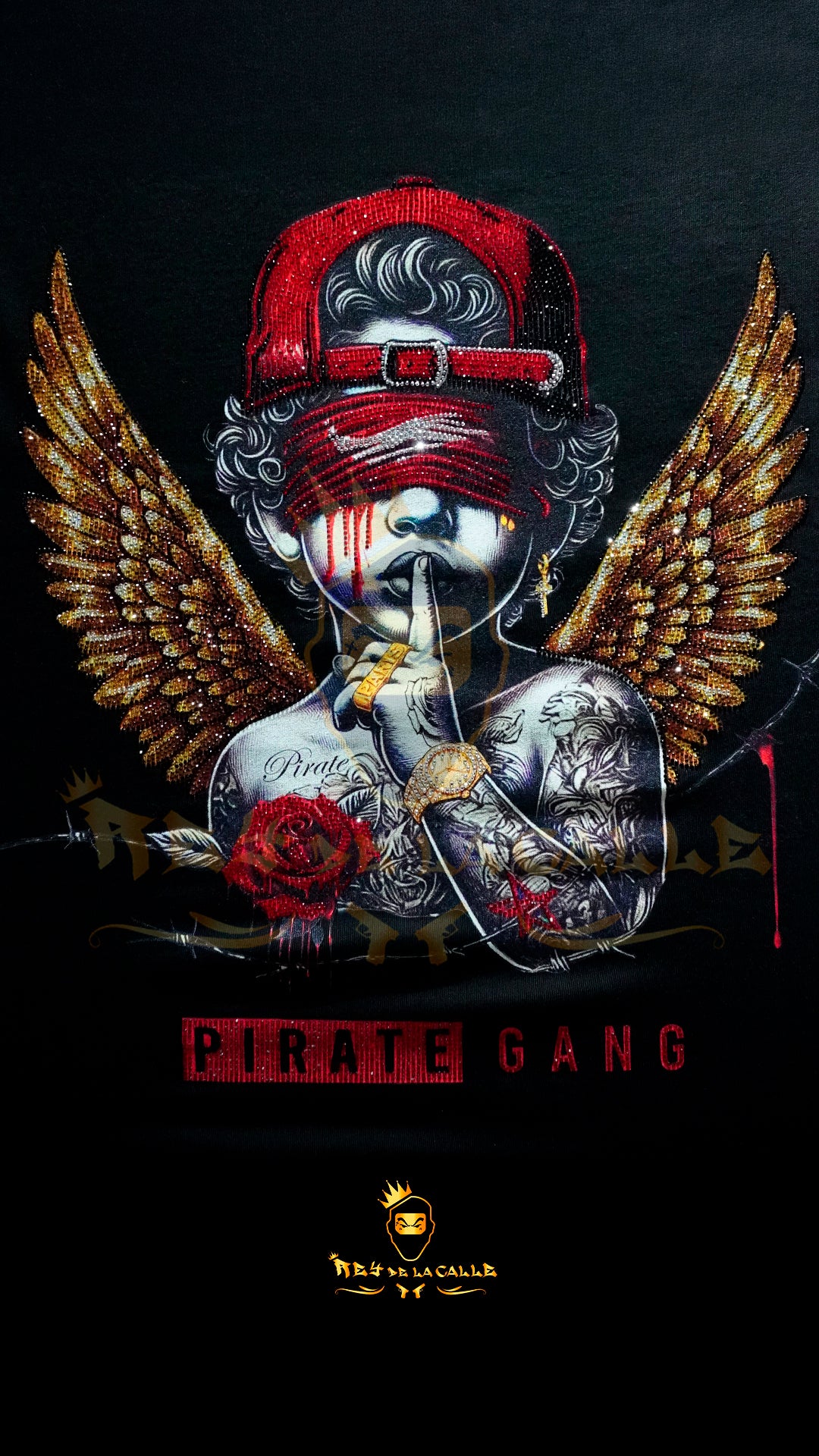 Conjunto de verano Pirate Gang París Angel Rojo y Negro