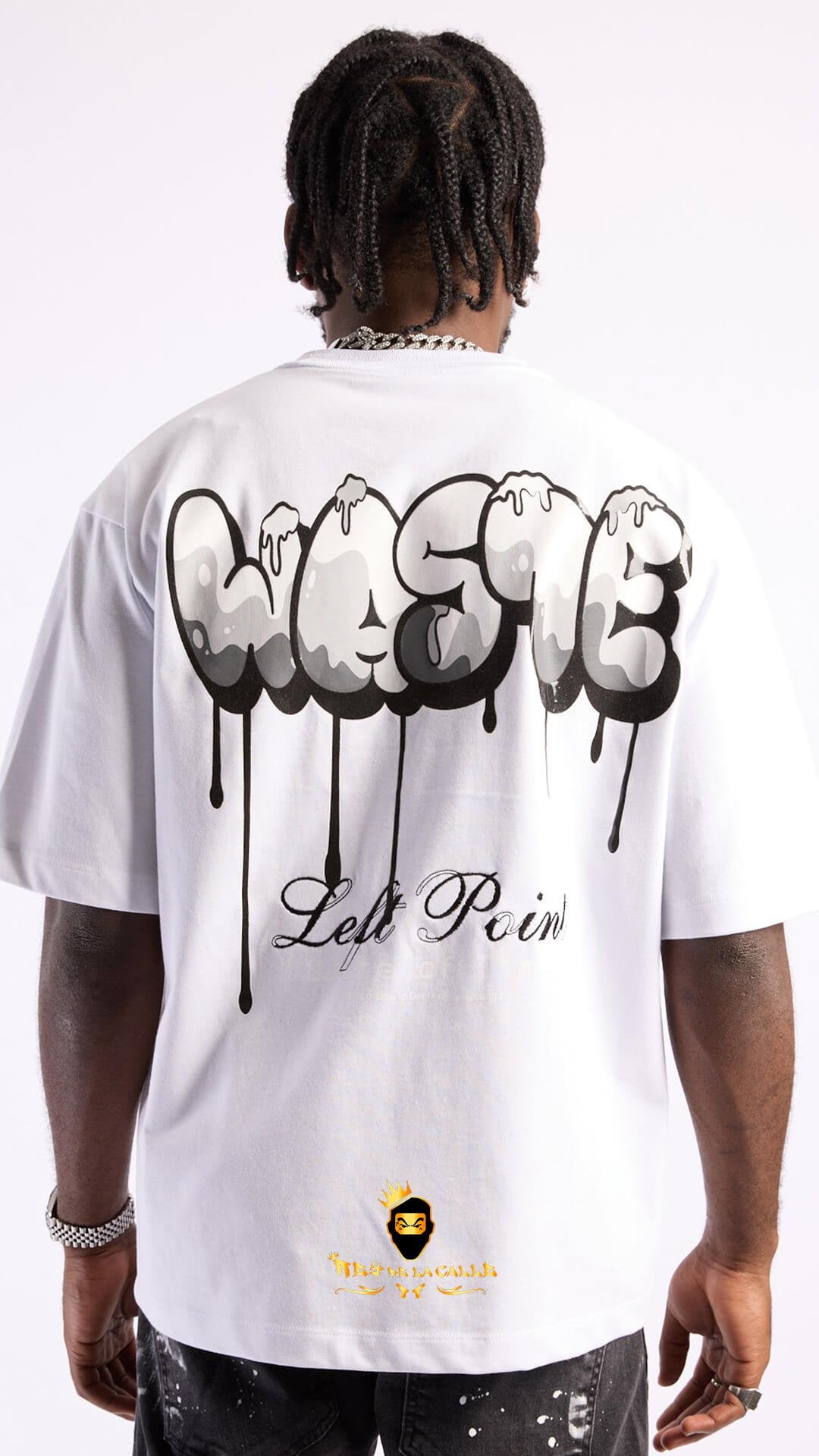 Camiseta Left Point Blanca Waste - Rey De La Calle