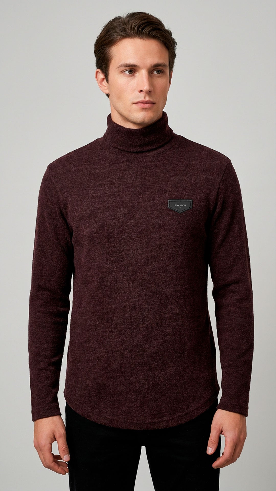 Jersey Gianni Kavanagh Granate Cuello Alto de Punto – En Oferta