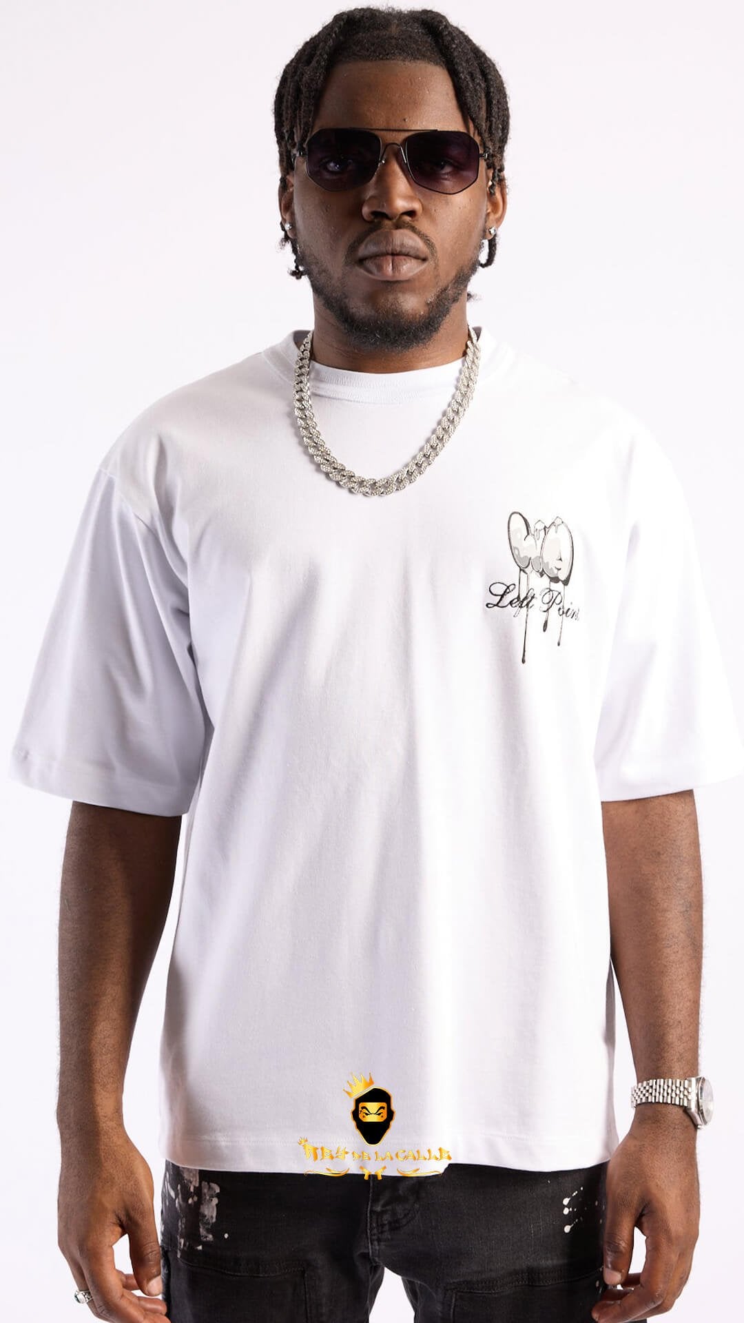 Camiseta Left Point Blanca Waste - Rey De La Calle