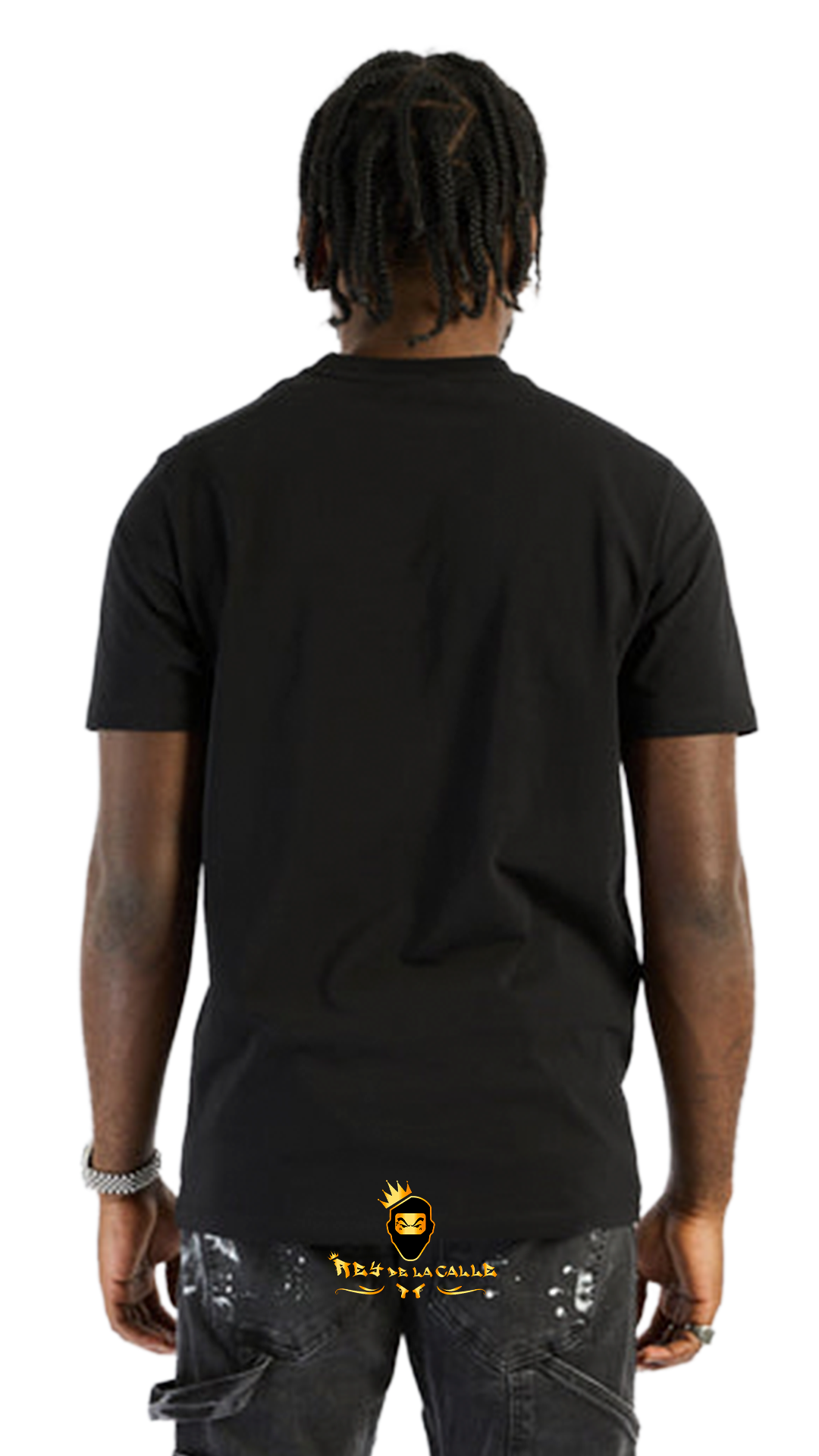 Camiseta Left Point Negra Pedrería Brillante Calavera Rey De La Calle