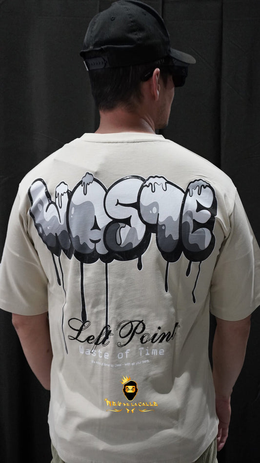 Camiseta Left Point Beige Waste - Rey De La Calle