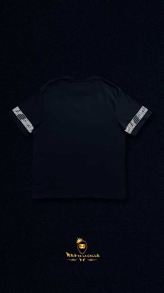 Camiseta Negra Siksilk Rey De La Calle