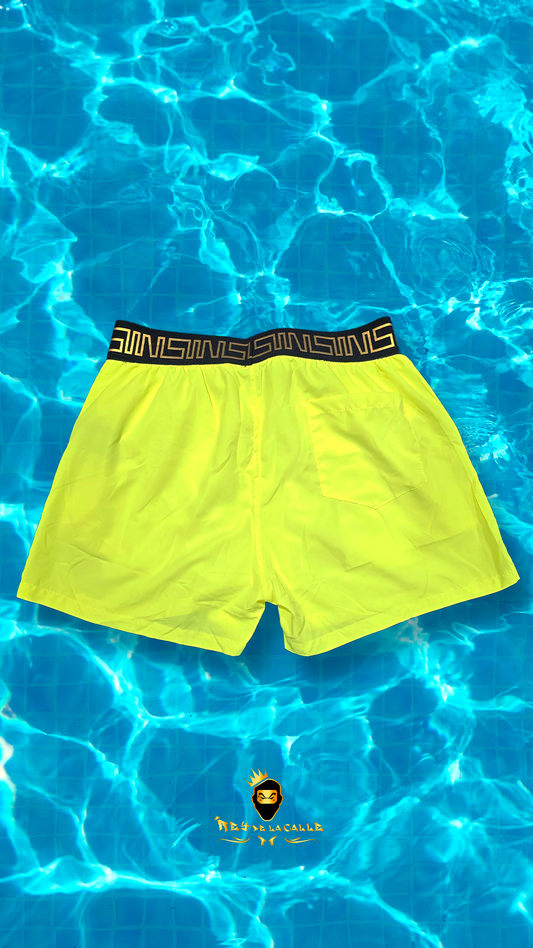 Shorts bañador Siksilk corto amarillo Mi tienda