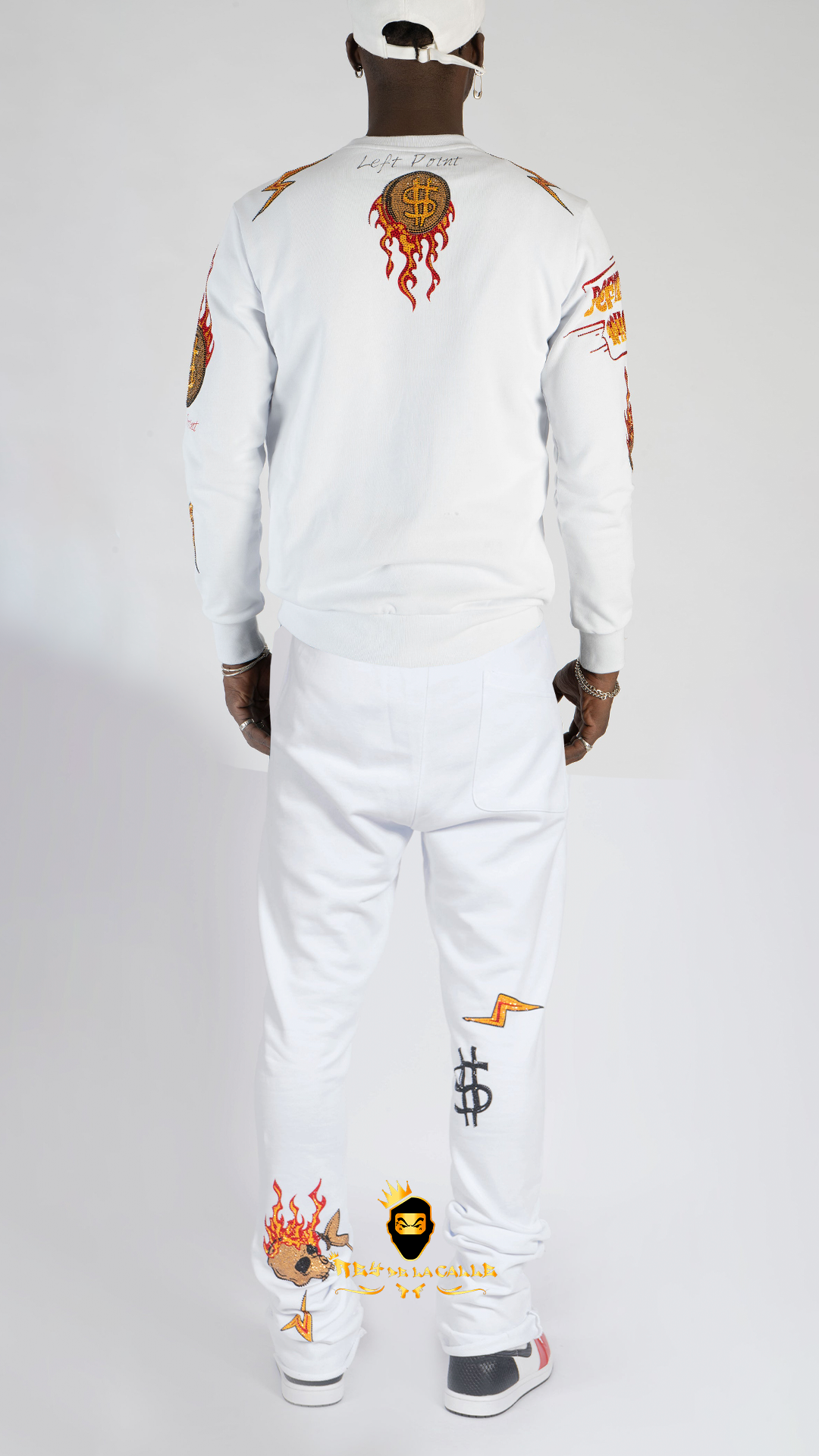 Chándal Blanco Osito Pedrería Left Point – En Oferta