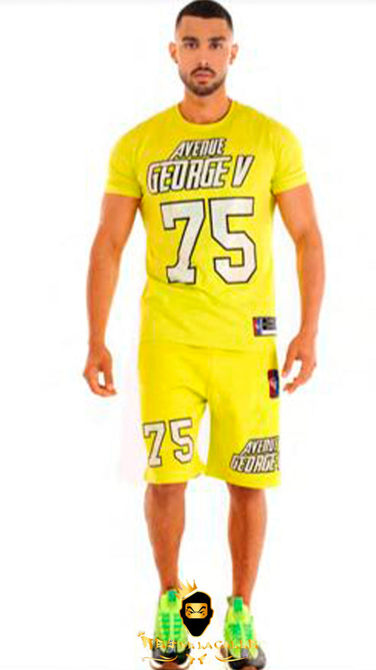 Conjunto Avenue George V deportivo 75 Amarillo Rey De La Calle