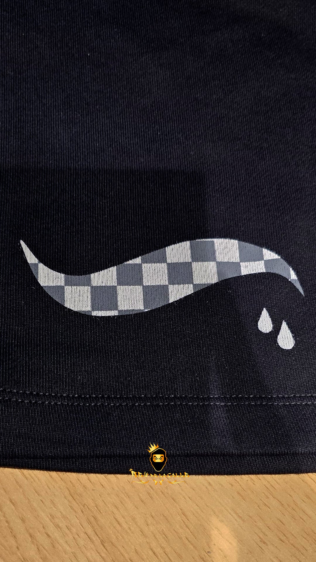 Conjunto Pirate Gang París Negro Pedrería Brillante Oso Cuadriculado - Rey De La Calle