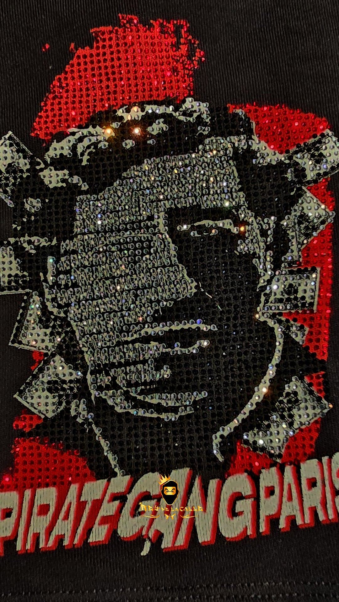 Conjunto Pirate Gang París Negro Pedrería Brillante Pablo Escobar - Rey De La Calle