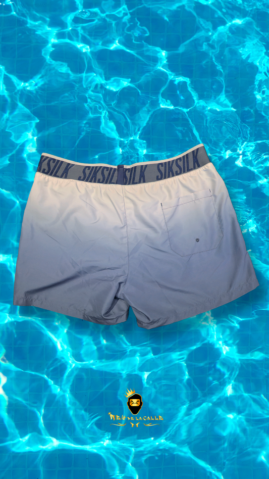 Shorts bañador Siksilk corto gris Rey De La Calle