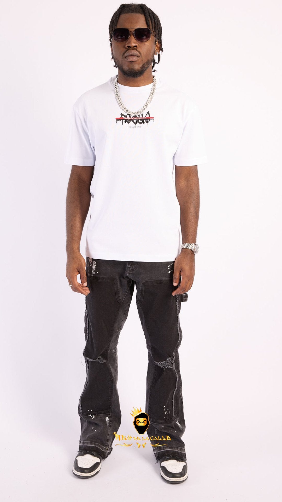 Camiseta Left Point Blanca Focus On The Future - Rey De La Calle