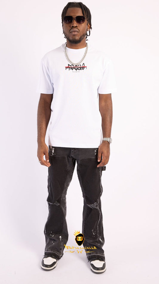 Camiseta Left Point Blanca Focus On The Future - Rey De La Calle