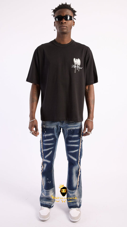 Camiseta Left Point Negra Waste - Rey De La Calle