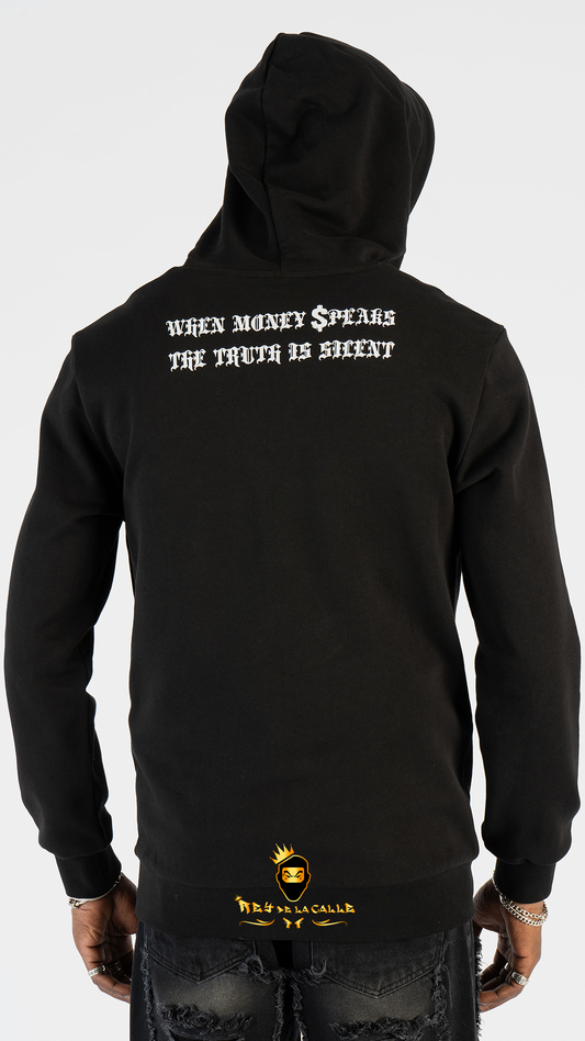 SUDADERA LEFT POINT MANOS ORANDO CON BRILLANTES Rey De La Calle