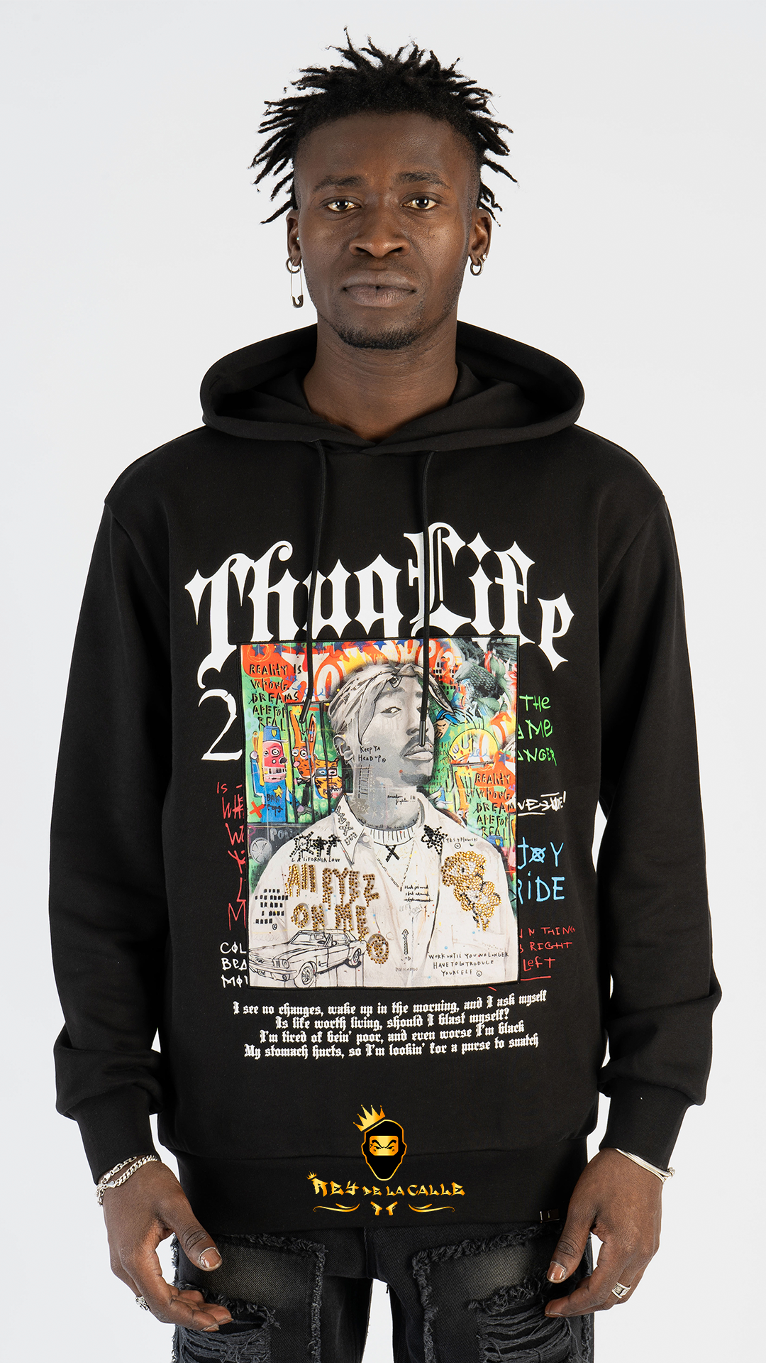 SUDADERA LEFT POINT TUPAC Rey De La Calle