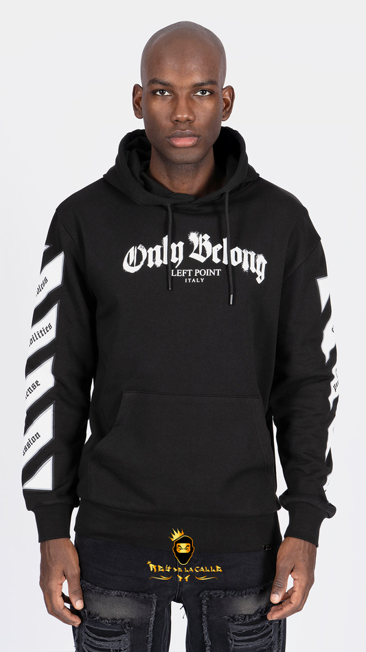 SUDADERA LEFT POINT BUGS BUNNY CON BRILLANTE COLOR NEGRO Rey De La Calle