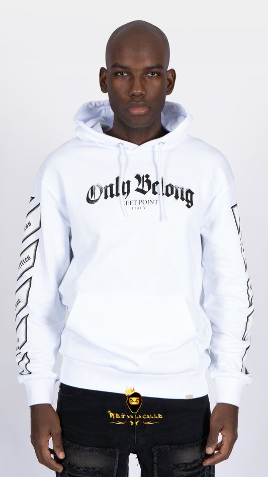 SUDADERA LEFT POINT BUGS BUNNY CON BRILLANTE COLOR BLANCO Rey De La Calle
