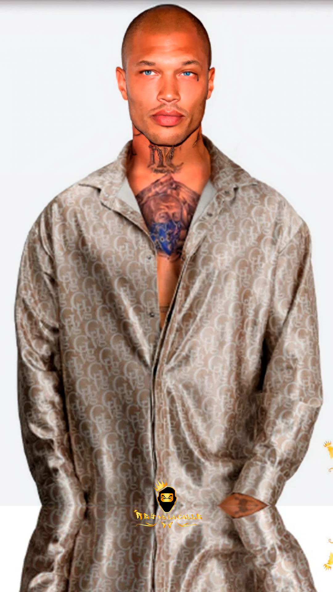 Camisa Avenue George V París Satin Beige - Rey De La Calle