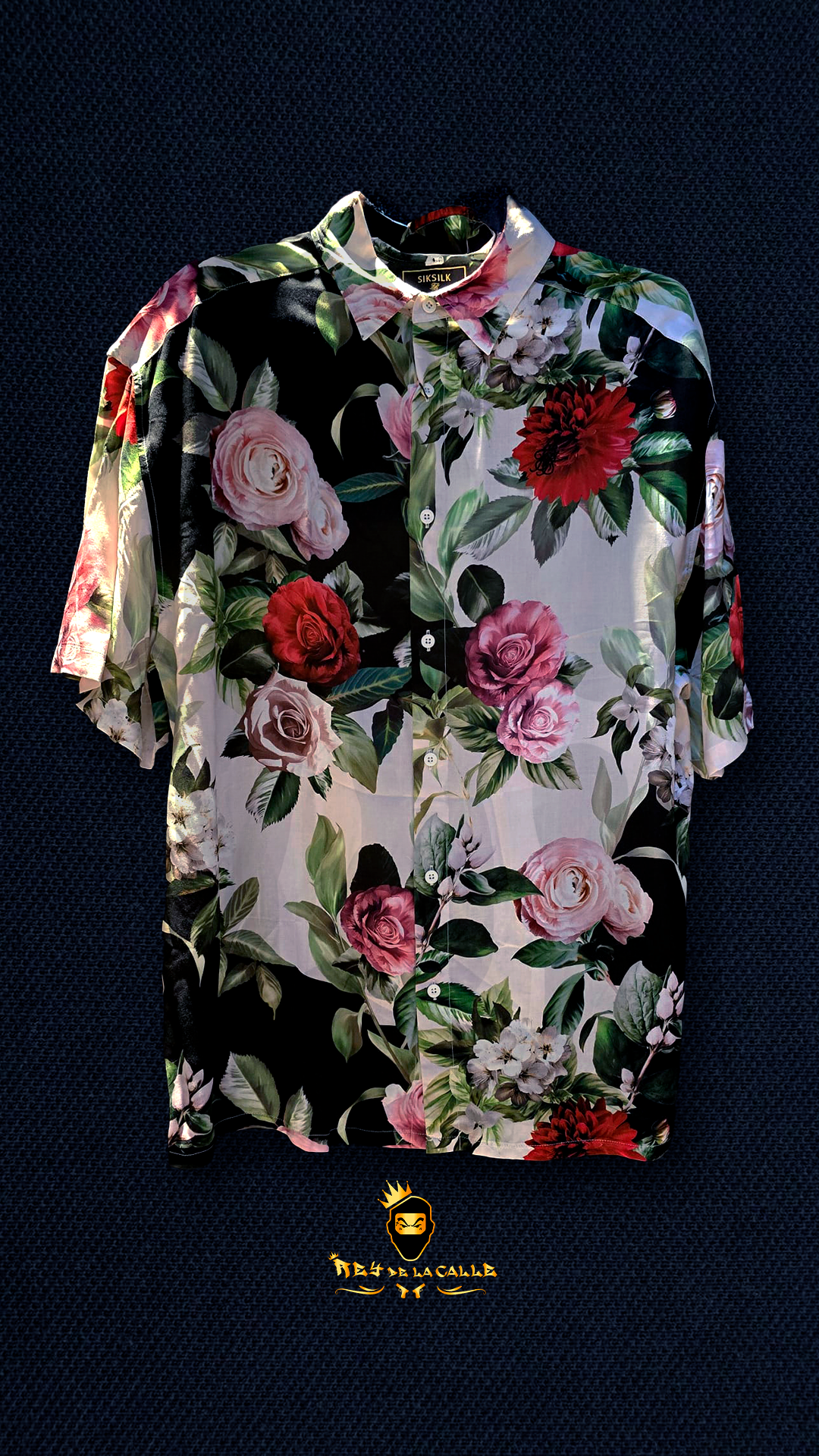 Camisa Siksilk Floreada Rey De La Calle