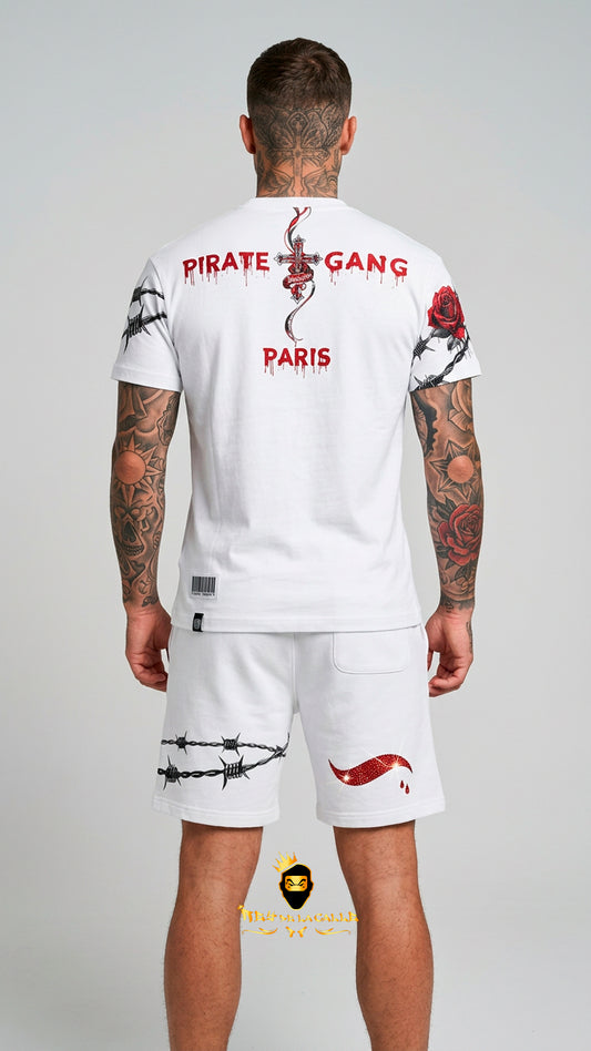 Conjunto de verano Angel Rojo y Blanco