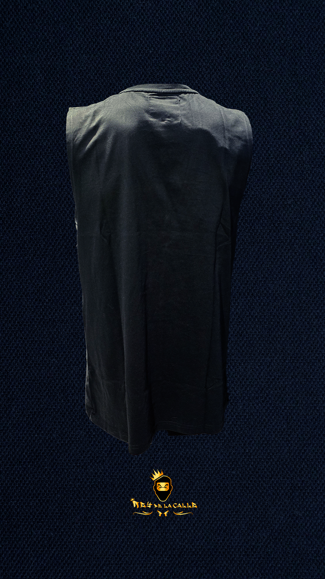 Camiseta Negra Tirantes sin Manga Sinner Sattire Nightmare Rey De La Calle