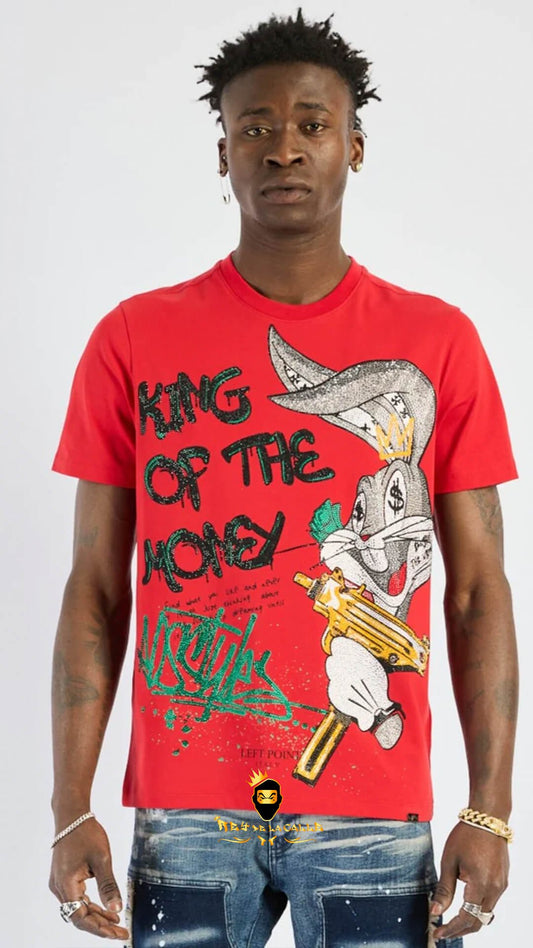 Camiseta Left Point Roja King Of The Money - Rey De La Calle