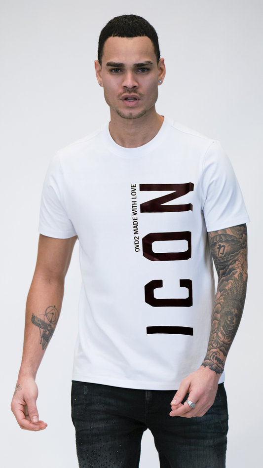 Camiseta ICON Blanca with love Rey De La Calle