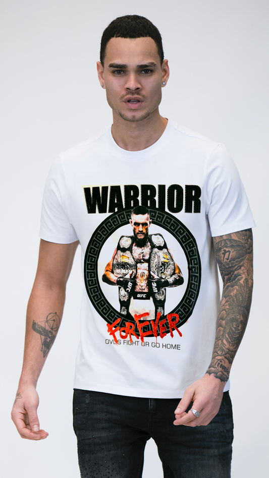 Camiseta OVDS Blanca Warrior Connor Rey De La Calle