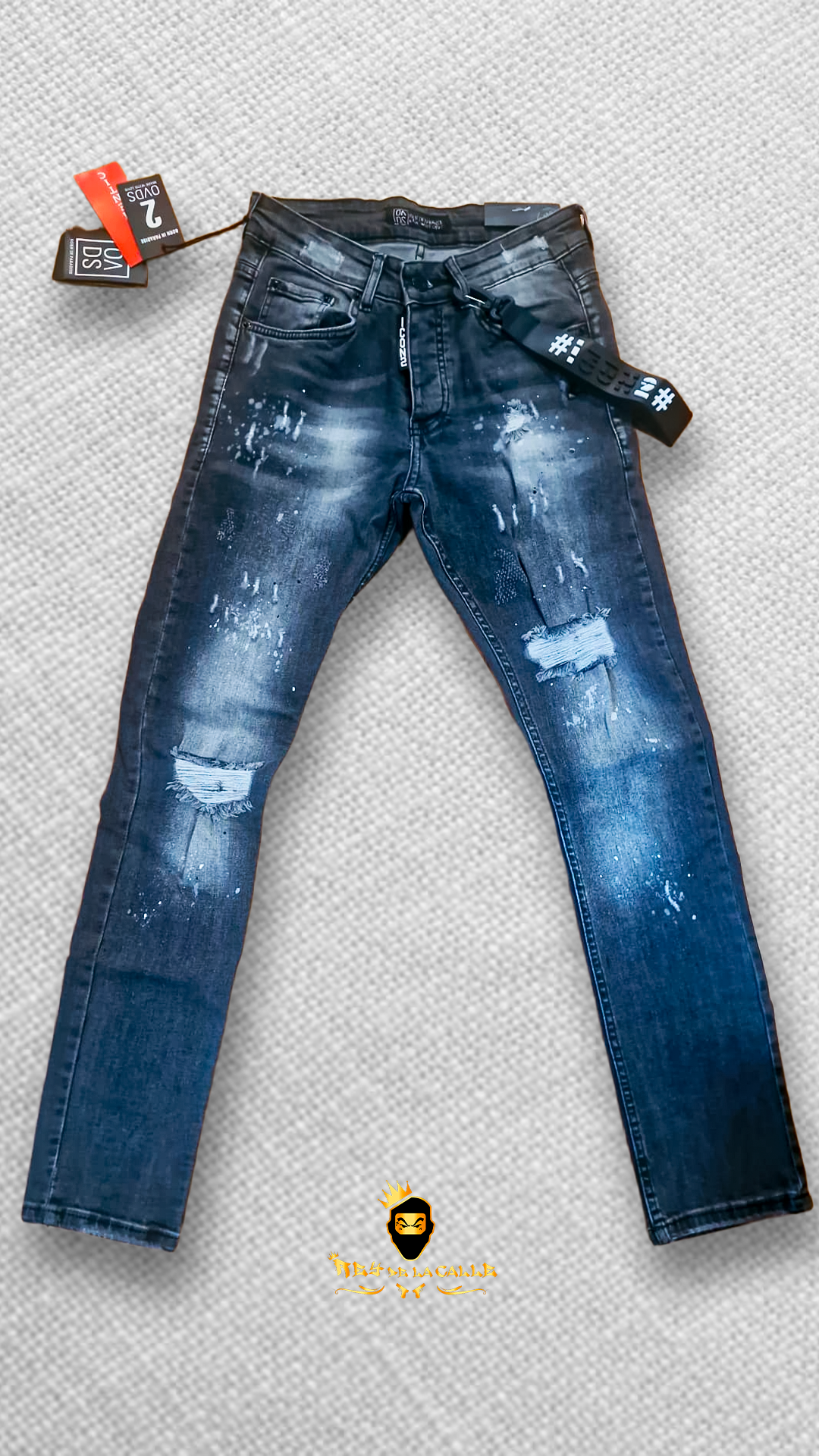 VAQUERO OVDS NEGRO/GRIS Rey De La Calle