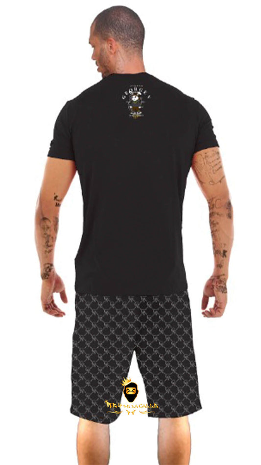 Conjunto Avenue George V Paris Negro Pedrería Brillante Conejo - Rey De La Calle