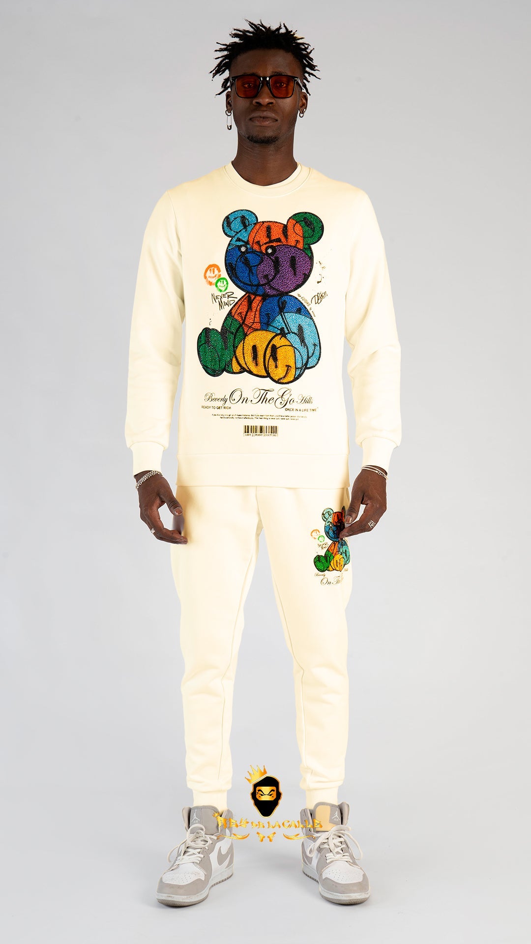 CONJUNTO LEFT POINT BEIGE, OSITO Rey De La Calle
