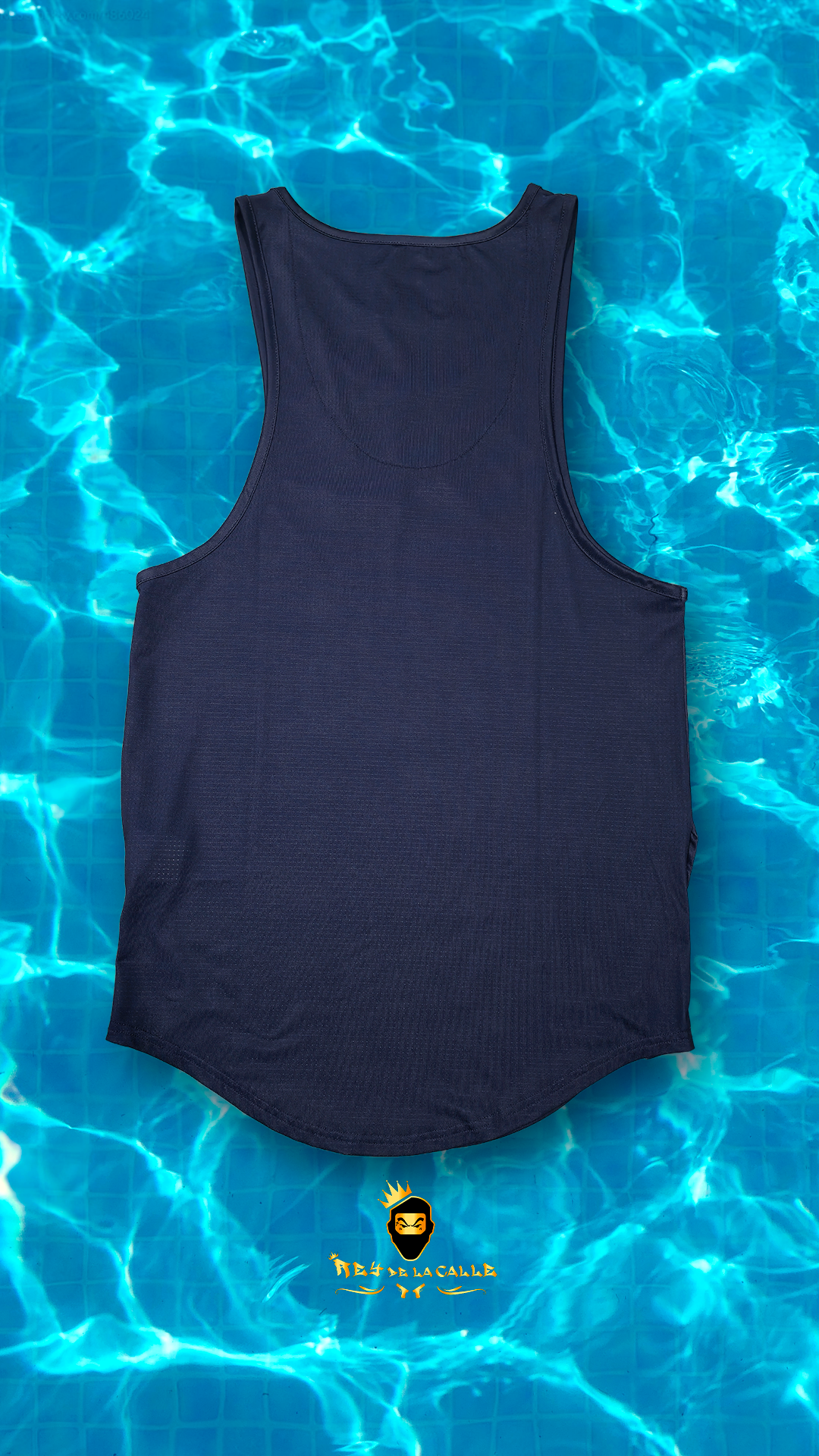 Camiseta Azul Tirantes sin Manga Siksilk Flores Rey De La Calle