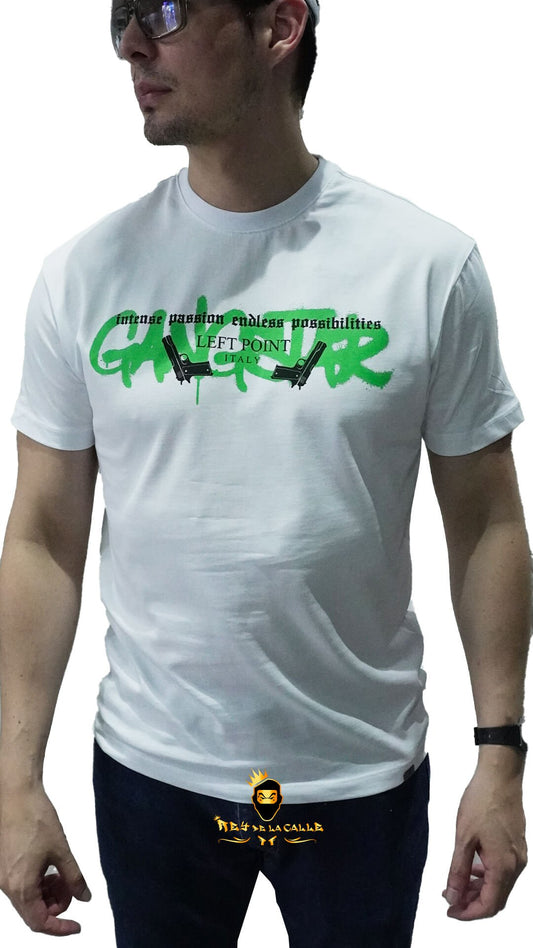 Camiseta Left Point Blanca Terciopelo Only Belong - Rey De La Calle