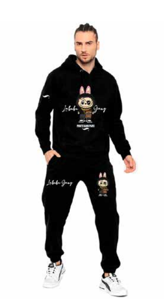 CONJUNTO PIRATE GANG PÀRIS NEGRO LABUBU Rey De La Calle