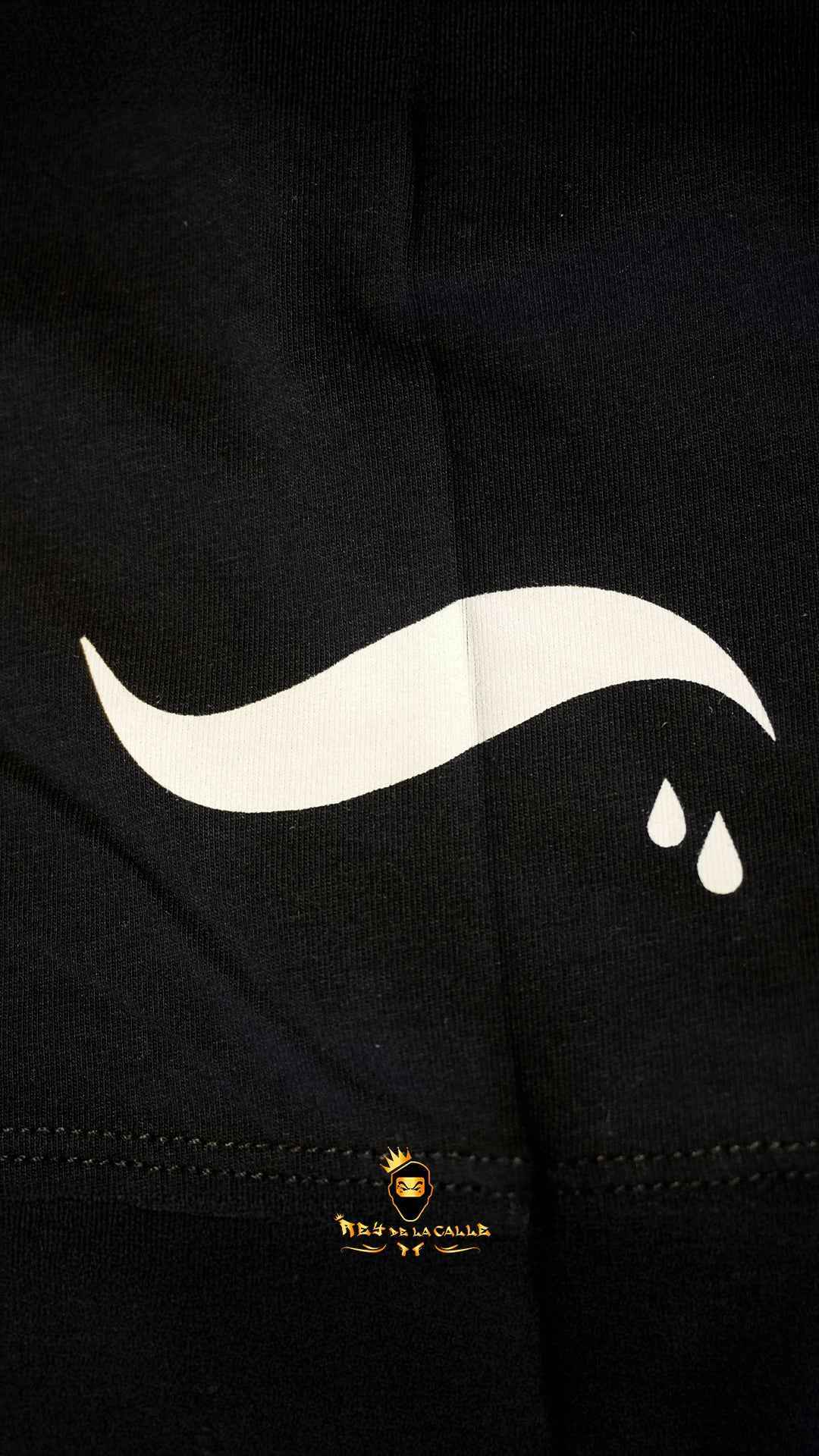 Conjunto Pirate Gang París Negro Pedrería Brillante Oso Azul Ak47